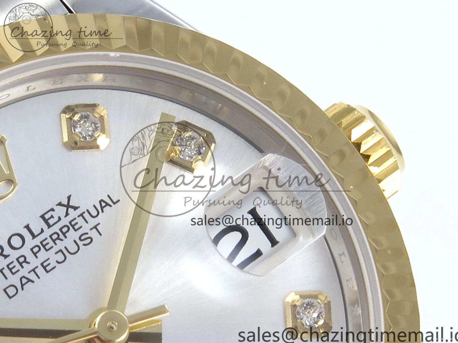 0214 DateJust 31 278273 ARF 1:1 Best Edition 904L Steel Silver Diamonds Dial on SS YG Jubilee Bracelet ETA TechFriendly 571